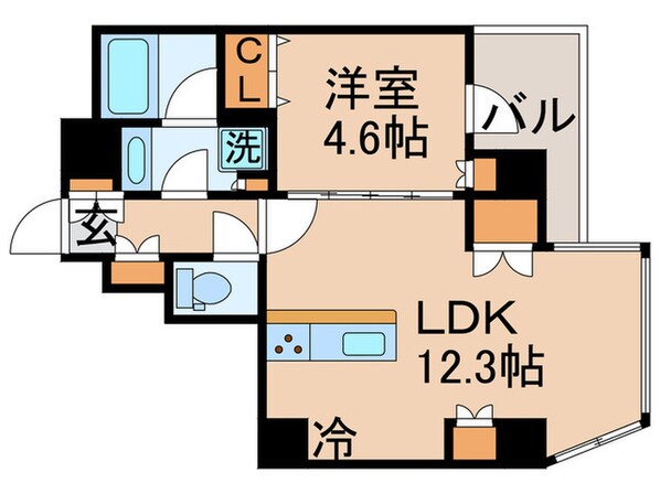 ﾚｯｸｽ勝どきﾌﾟﾚﾐｱﾚｼﾞﾃﾞﾝｽ(304)の物件間取画像